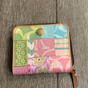 Coach Poppy patchwork wallet